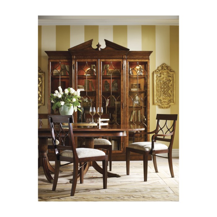 Buckingham Two–Leaf Mahogany Extending Dining Table 88"