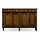 Traditional Double Narrow Cabinet with Twin Cupboards