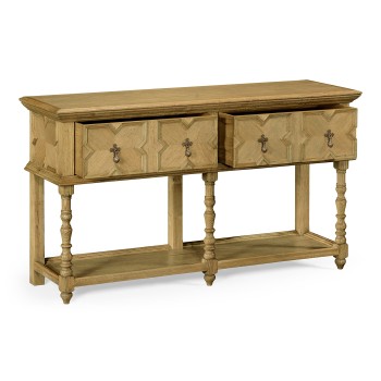 Traditional Tudor Style Natural Oak Buffet