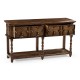 Traditional Tudor Style Dark Oak Buffet