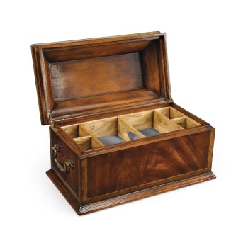 Crotch Mahogany Coffer Jewellery Box