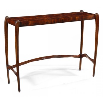 Square mahogany console