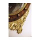 Regency walnut & gilt round convex églomisé mirror (Medium)