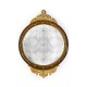 Regency Walnut & Gilt Round Convex Églomisé Mirror (Large)