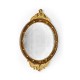 Regency Walnut & Gilt Round Convex Églomisé Mirror (Large)