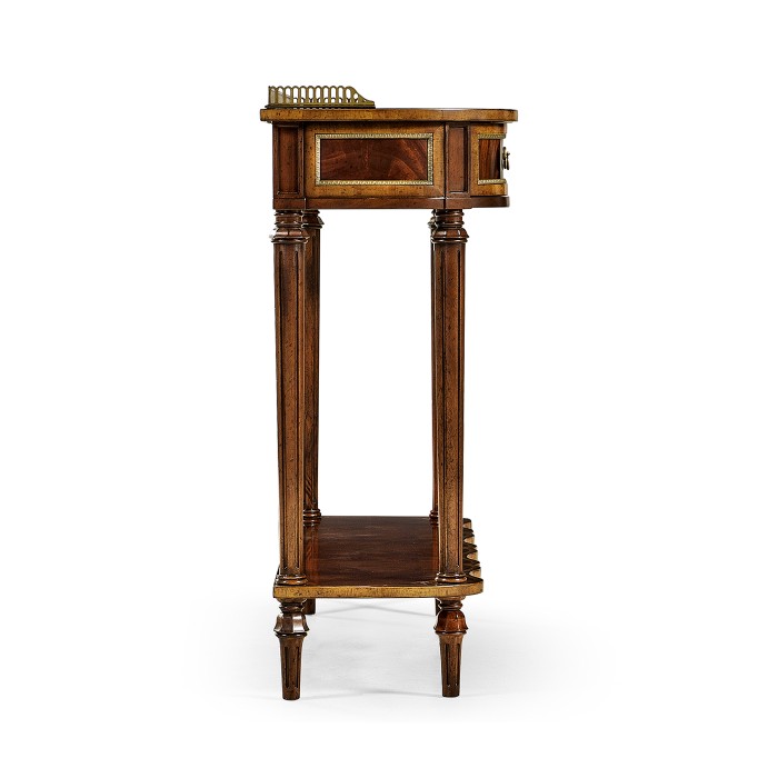 Mahogany Scalloped Console