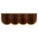Mahogany Scalloped Console