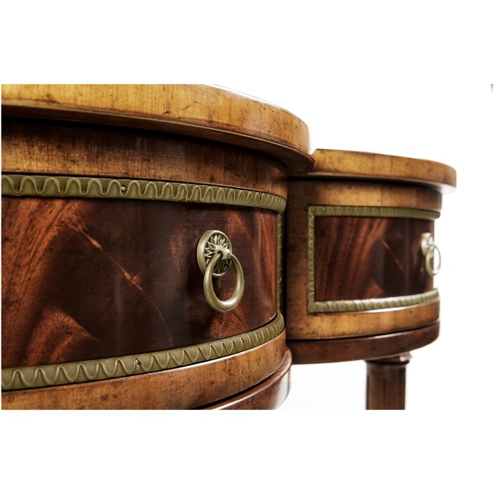 Mahogany Scalloped Console