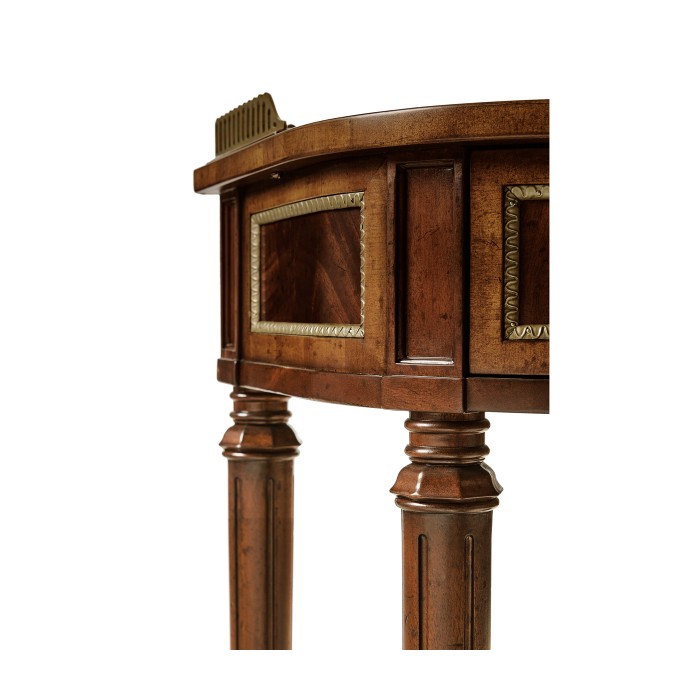 Mahogany Scalloped Console