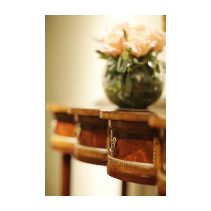 Mahogany Scalloped Console
