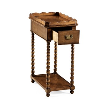 Queen anne rectangular lamp table