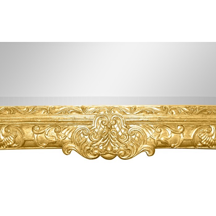 French 19th Century Style Bright Gilded Mirror
