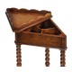 Queen anne triangular lamp table
