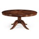 Mahogany Extending Circular Dining Table with Storage Cabinet for Leaves 66