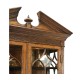 Walnut Glazed Display Cabinet with Drawers
