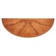 Crotch walnut demilune sideboard