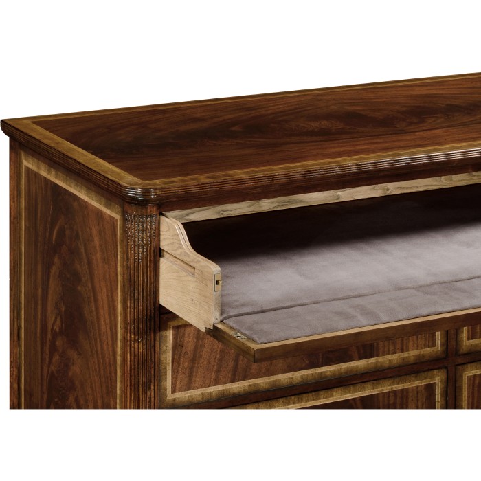 Mahogany Storage Sideboard For Table Leaves