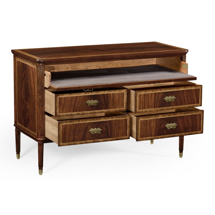 Mahogany Storage Sideboard For Table Leaves