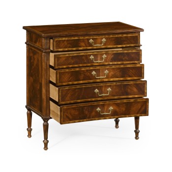 Buckingham Mahogany Chest of Drawers with Concave Profile