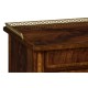 Mahogany Bedside Table with Brass Gallery
