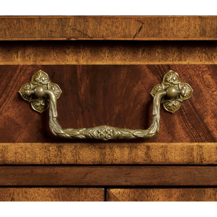 Mahogany Bedside Table with Brass Gallery