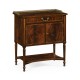 Mahogany Bedside Table with Brass Gallery