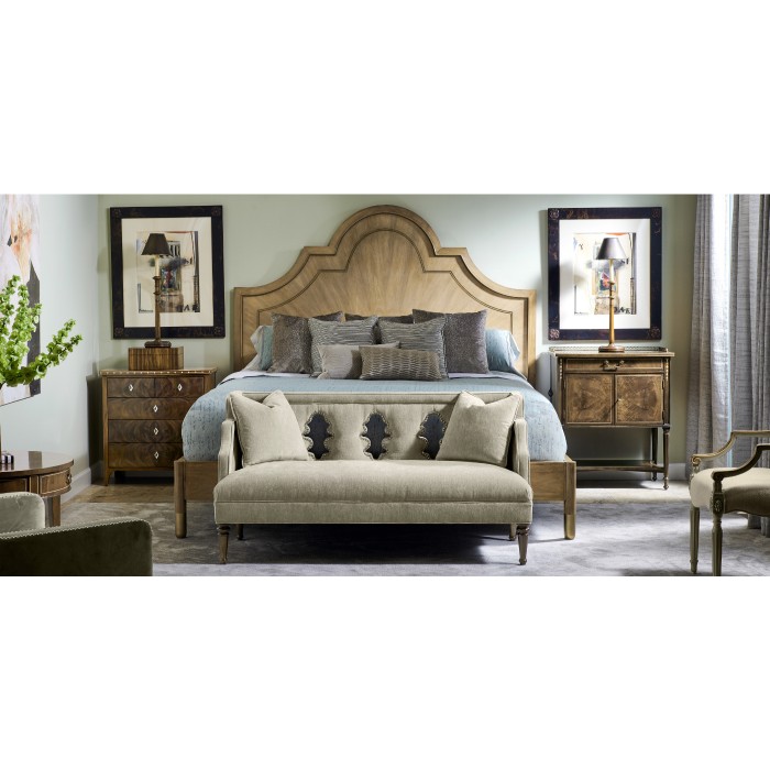 Mahogany Bedside Table with Brass Gallery