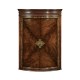 Hanging Semi-Circular Mahogany Cabinet