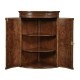 Hanging Semi-Circular Mahogany Cabinet