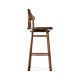 Country Style Leather Bar Stools
