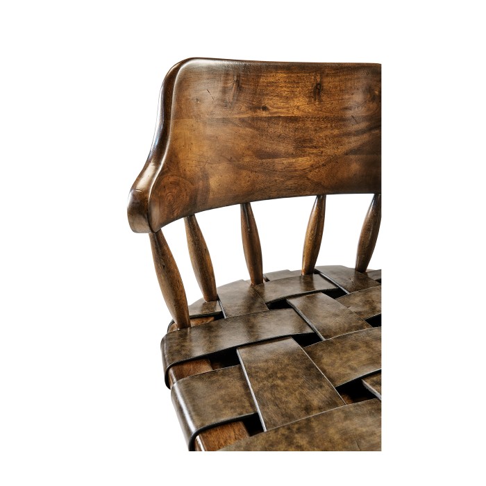 Country Style Leather Bar Stools