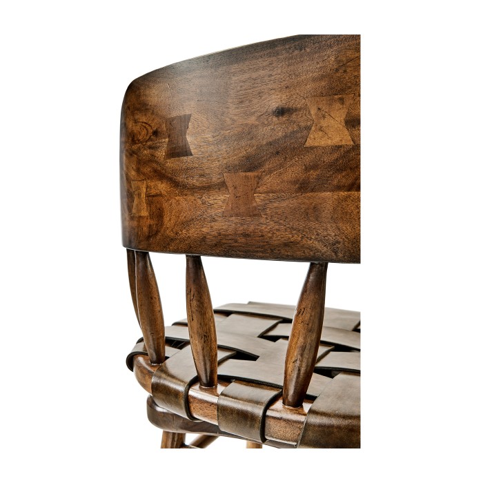 Country Style Leather Bar Stools