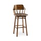Country Style Leather Bar Stools