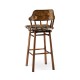Country Style Leather Bar Stools