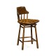 Country Style Leather Counter Stools