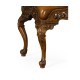 Carved & Pierced Walnut Footstool