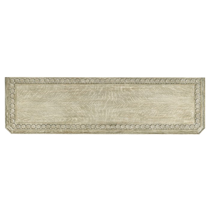 Chip Carved Grey Oak Console