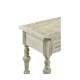 Chip Carved Grey Oak Console