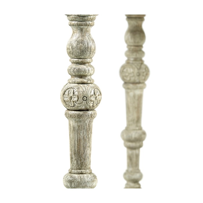 Chip Carved Grey Oak Console