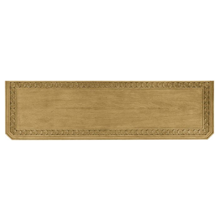 Chip Carved Natural Oak Console