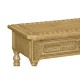 Chip Carved Natural Oak Console