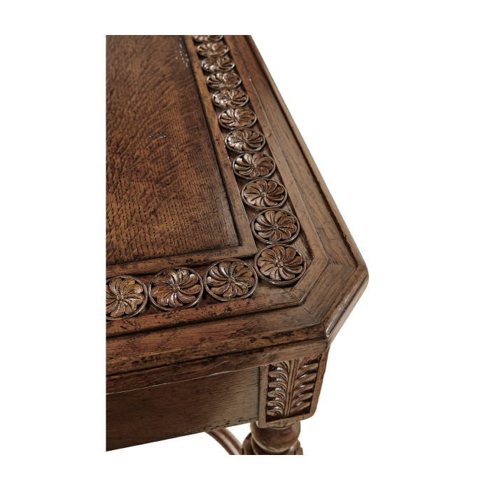 Chip Carved Dark Oak Console