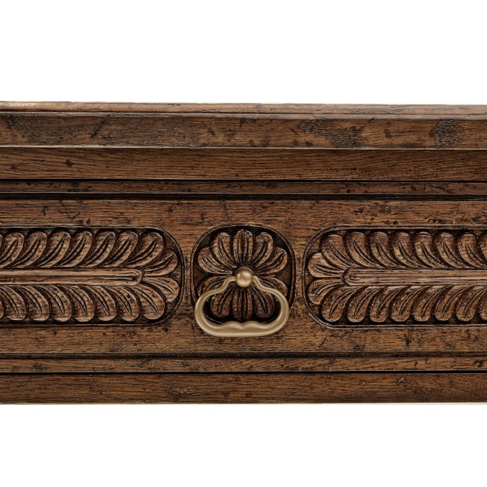 Chip Carved Dark Oak Console