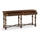 Chip Carved Dark Oak Console