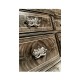 Serpentine Architrave Bleached Mahogany China Cabinet