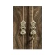 Serpentine Architrave Bleached Mahogany China Cabinet