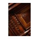 Serpentine Two Door Walnut Cabinet