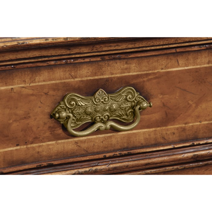 Serpentine Two Door Walnut Cabinet