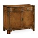 Serpentine Two Door Walnut Cabinet