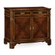 Serpentine Two Door Mahogany Cabinet